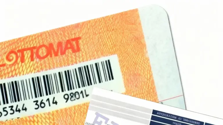 Dettaglio di un tagliando automobilistico con codice a barre e una ricevuta di pagamento